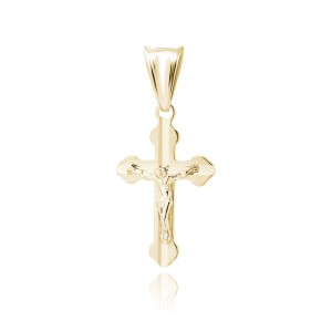 Cruciulita argint placată cu aur galben DiAmanti K0113G-DIA (Argint 925‰ 0,9 g.)